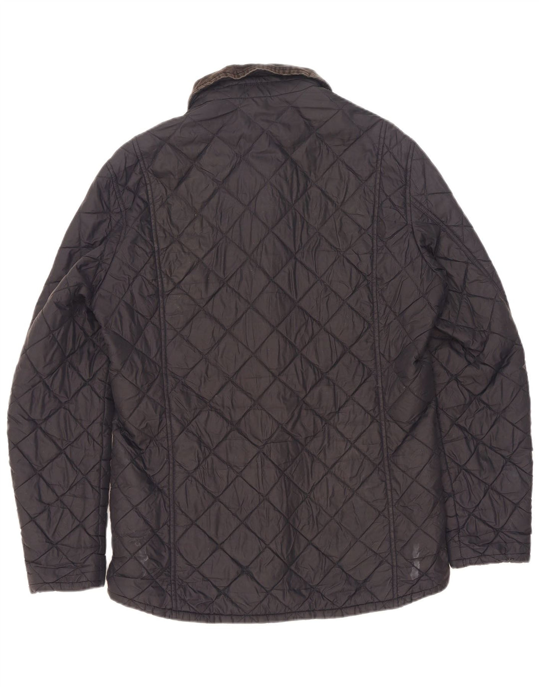 Barbour Mens Quilted Jacket UK 38 Medium Navy Blue Polyamide