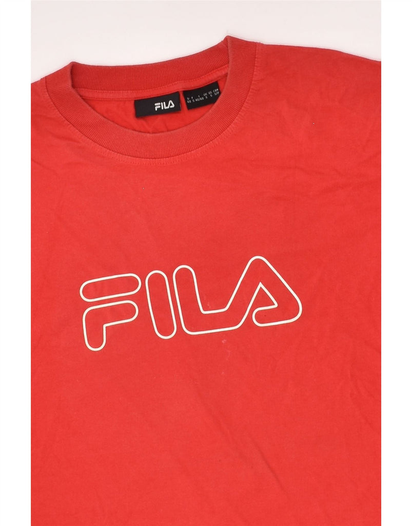 FILA Mens Graphic T-Shirt Top Small Red | Vintage Fila | Thrift | Second-Hand Fila | Used Clothing | Messina Hembry 