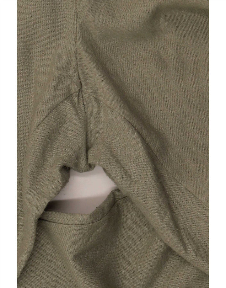 Zara Womens Straight Chino Trousers EU 40 Medium W30 L27 Khaki