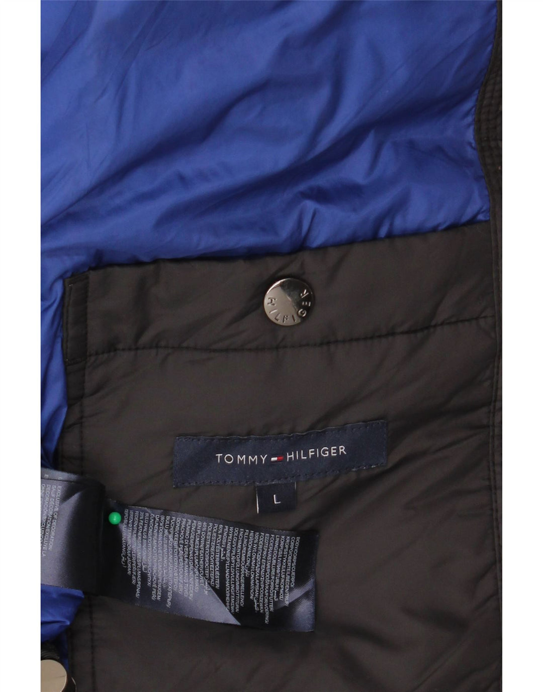 TOMMY HILFIGER Mens Padded Gilet UK 40 Large Black Nylon