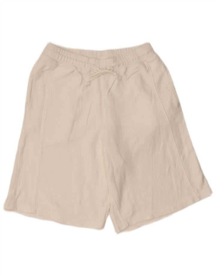 Zara Mens Sport Shorts Small  White Cotton