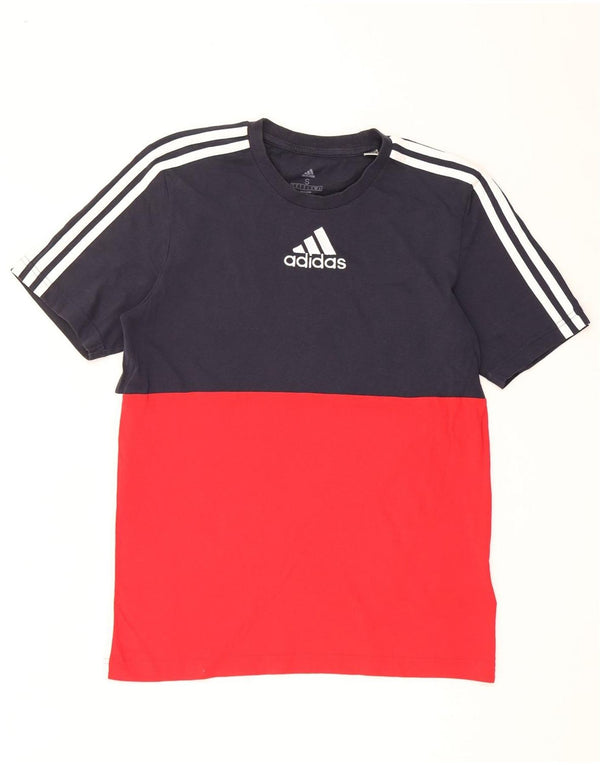 Adidas Mens Graphic T-Shirt Top Small Multicoloured Colourblock Cotton