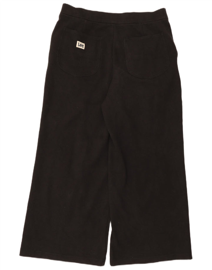 Lee Womens Wide Leg Casual Trousers W36 L30 Black
