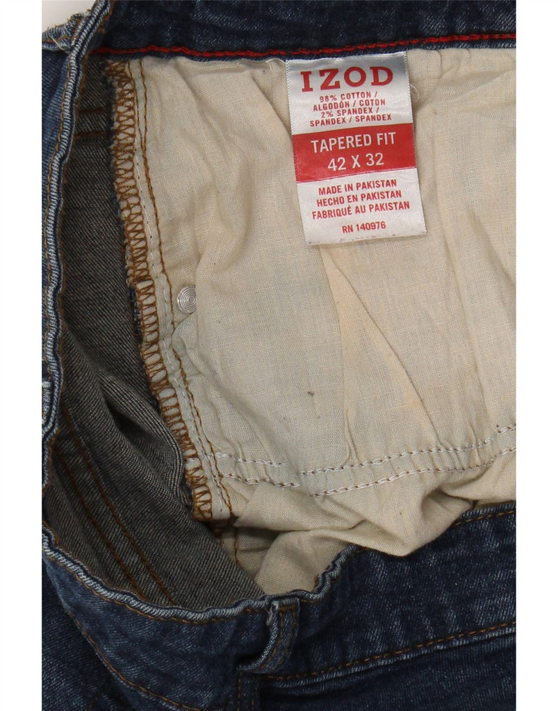 IZOD Mens Tapered Jeans W42 L32 Blue Cotton Vintage Izod and Second-Hand Izod from Messina Hembry 