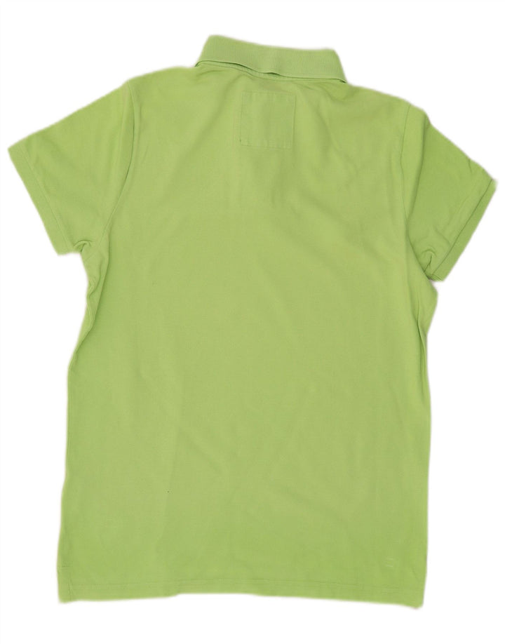 HOLLISTER Mens Polo Shirt Medium Green Cotton