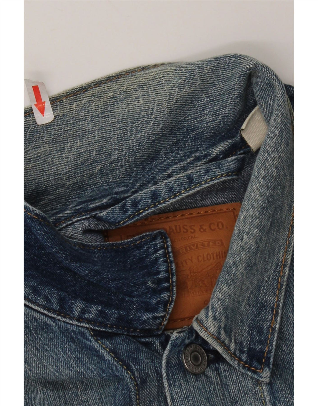 Levi's Mens Denim Jacket UK 40 Large Blue Cotton