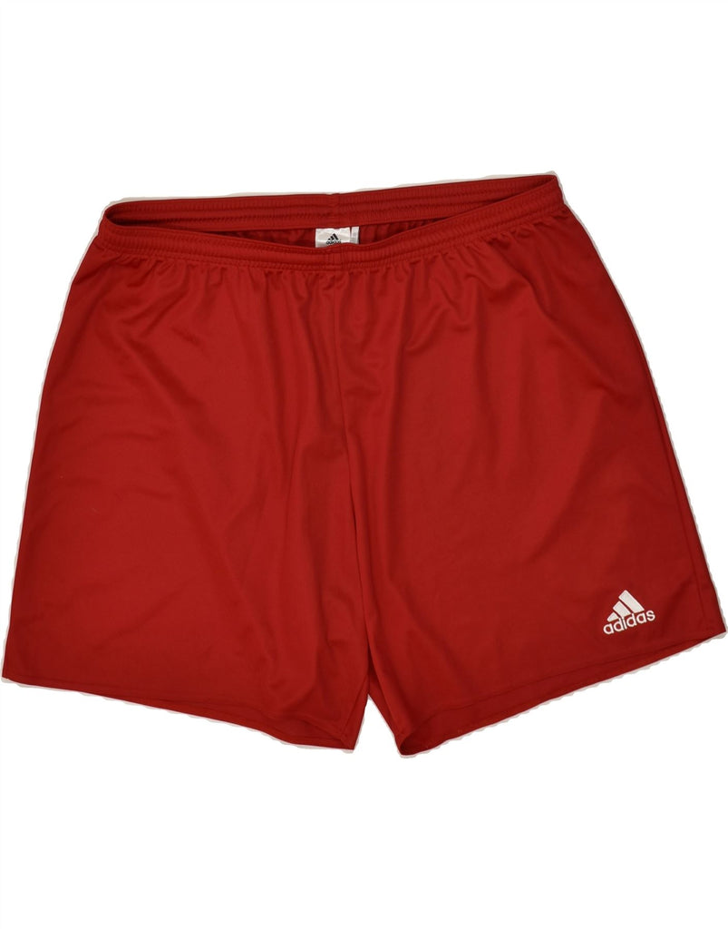 ADIDAS Mens Climalite Sport Shorts 2XL Red Polyester Vintage Adidas and Second-Hand Adidas from Messina Hembry 