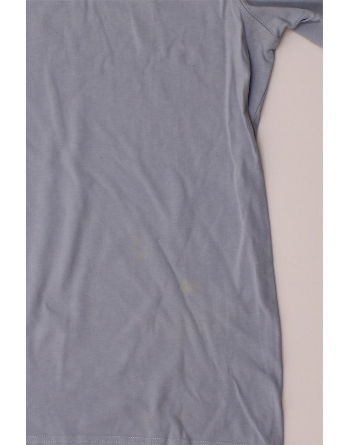 CREW CLOTHING Mens T-Shirt Top Medium Blue Cotton Vintage Crew Clothing and Second-Hand Crew Clothing from Messina Hembry 