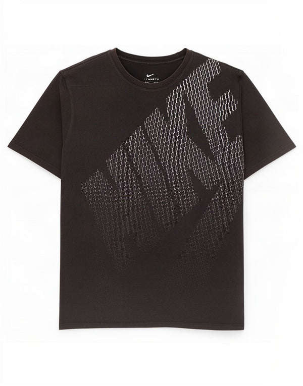 Nike Mens Athletic Cut Graphic T-Shirt Top Large Black Cotton