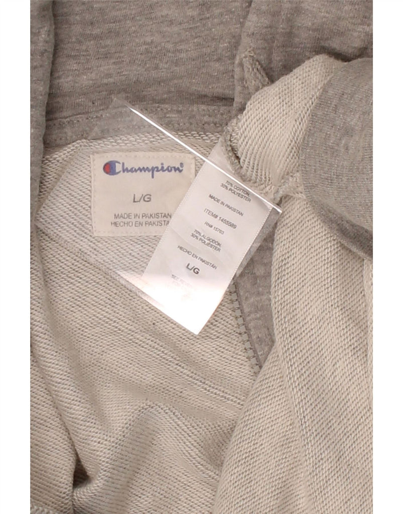 CHAMPION Mens Zip Hoodie Sweater Large Grey Cotton Vintage Champion and Second-Hand Champion from Messina Hembry 