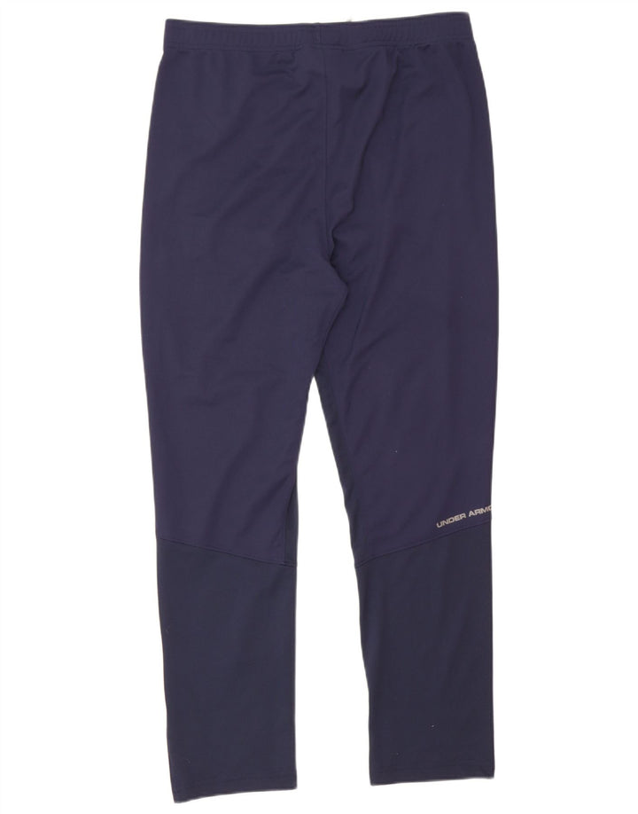 Under Armour Boys Tracksuit Trousers 13-14 Years XL Navy Blue Polyester