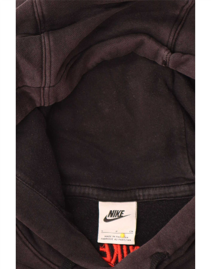 Nike Mens Hoodie Jumper Medium Black Cotton