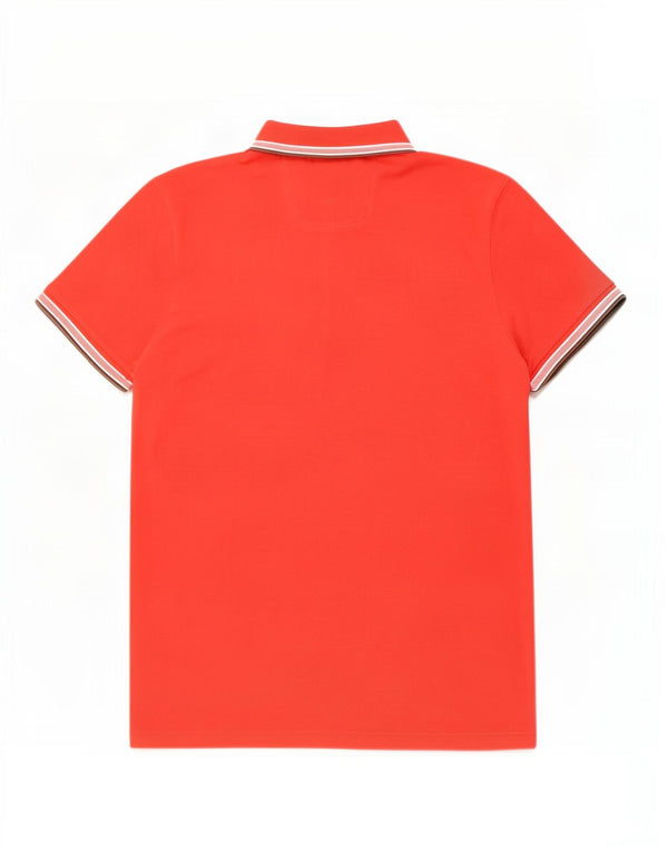 Hugo Boss Mens Modern Fit Polo Shirt 2XL Red Striped Cotton