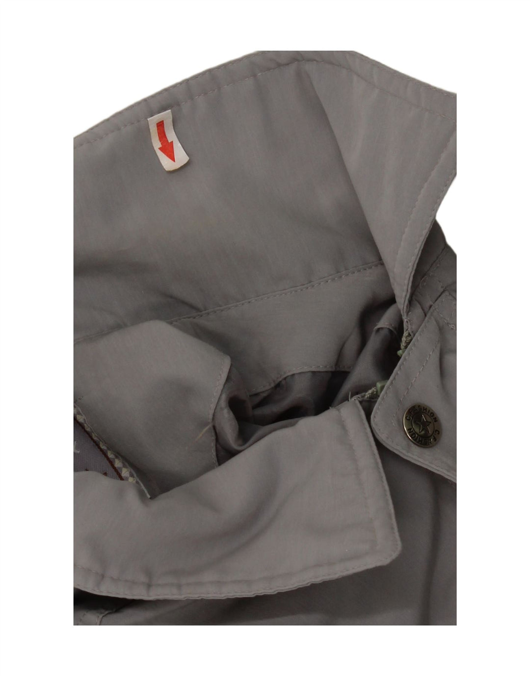 Vintage Mens Loose Fit Bomber Jacket UK 38 Medium Grey Polyester