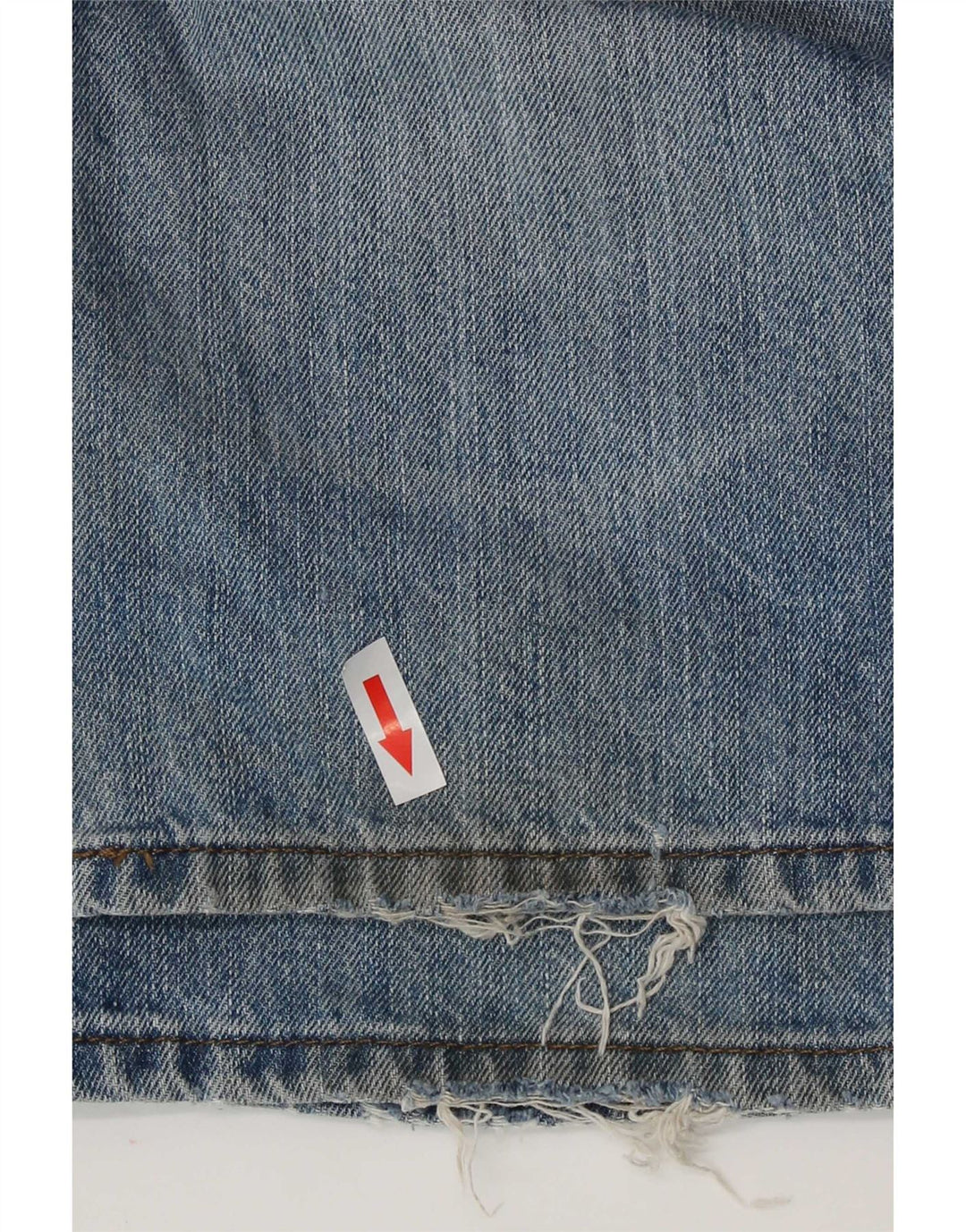 Marks & Spencer Mens Distressed Regular Straight Jeans W36 L31 Blue Cotton