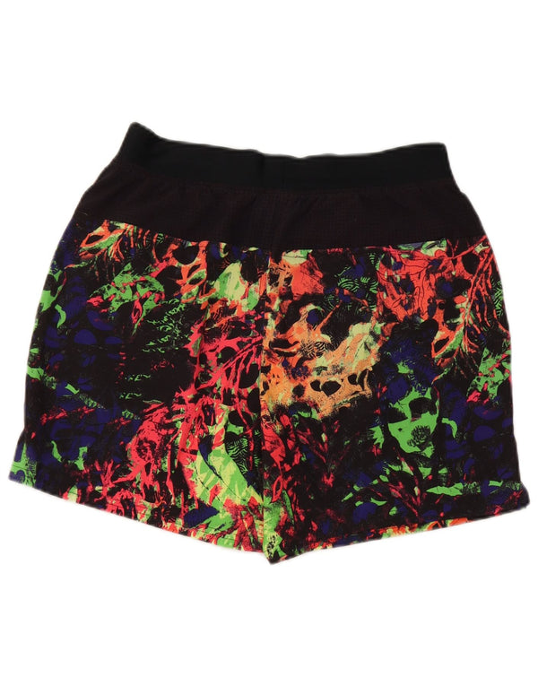 Nike Mens Abstract Pattern Sport Shorts Small Black Polyester