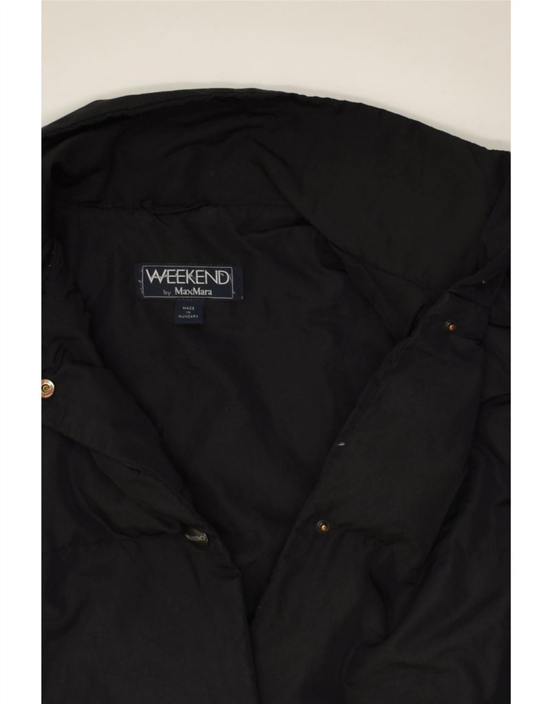 MAX MARA Womens Weekend Loose Fit Padded Jacket UK 10 Small Black | Vintage Max Mara | Thrift | Second-Hand Max Mara | Used Clothing | Messina Hembry 