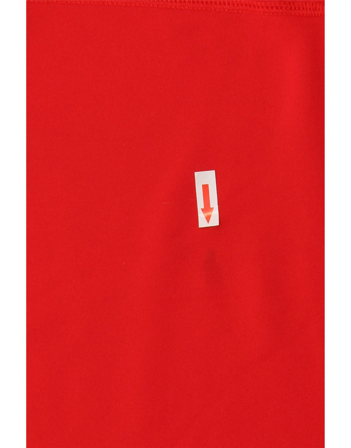 Izod Mens Zip Neck Pullover Tracksuit Top Medium Red Polyester