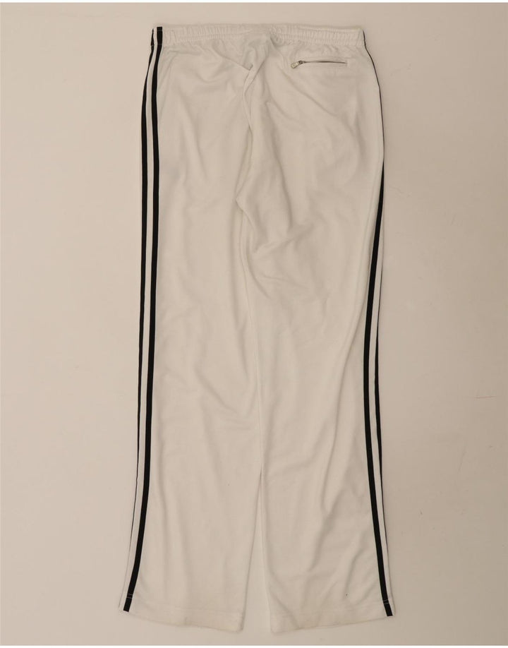 Adidas Mens Tracksuit Trousers UK 38/40 Medium  White Polyester