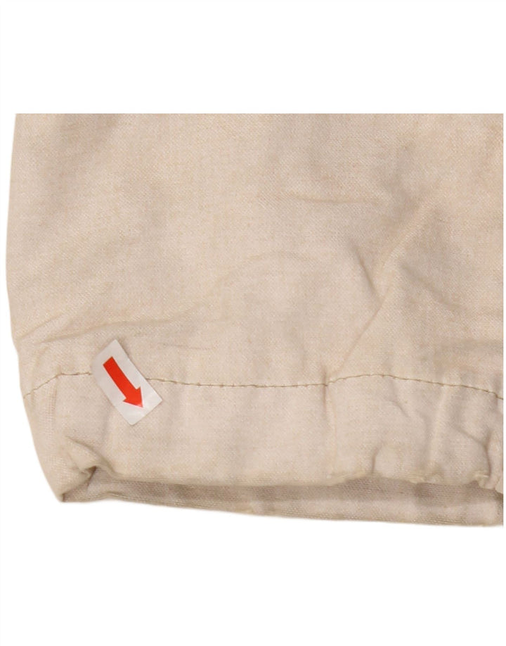 MURPHY & NYE Womens Double Breasted Coat UK 14 Medium Beige Cotton