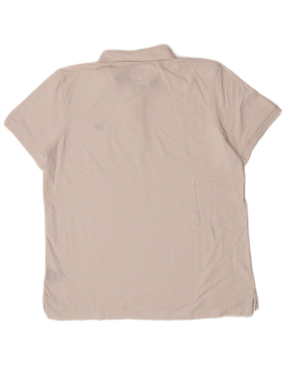 Crew Clothing Mens Polo Shirt Large White Cotton
