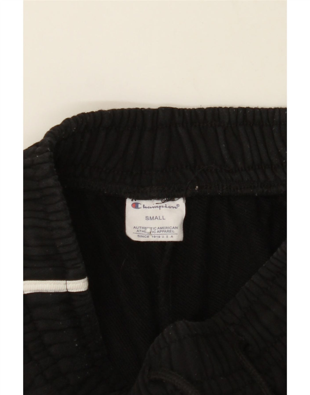 CHAMPION Womens Graphic Sport Shorts UK 8 Small Black Vintage Champion and Second-Hand Champion from Messina Hembry 