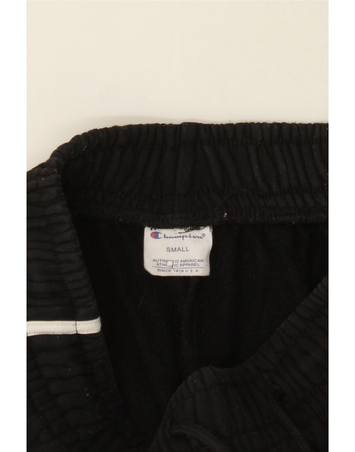 CHAMPION Womens Graphic Sport Shorts UK 8 Small Black Vintage Champion and Second-Hand Champion from Messina Hembry 