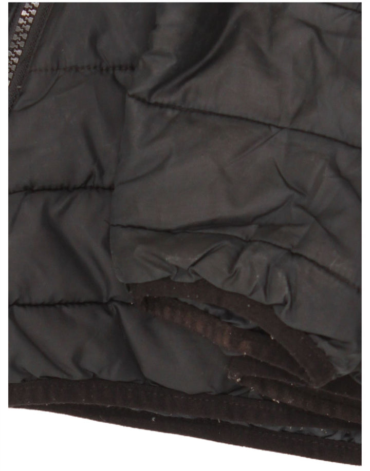 Jack & Jones Mens Hooded Padded Jacket UK 40 Large Black Polyester