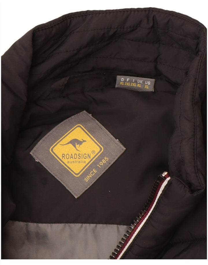 Roadsign Mens Padded Gilet UK 42 XL Black Polyester