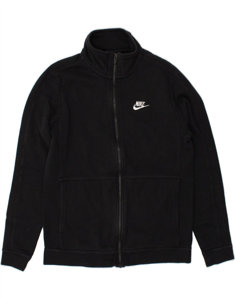 NIKE Mens Tracksuit Top Jacket Small Black Cotton | Vintage Nike | Thrift | Second-Hand Nike | Used Clothing | Messina Hembry 