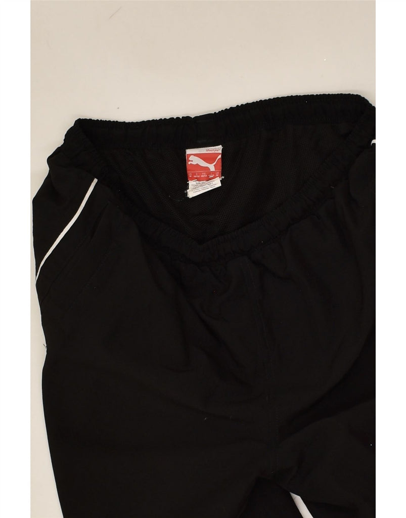 PUMA Mens Tracksuit Trousers Medium Black Polyester | Vintage Puma | Thrift | Second-Hand Puma | Used Clothing | Messina Hembry 