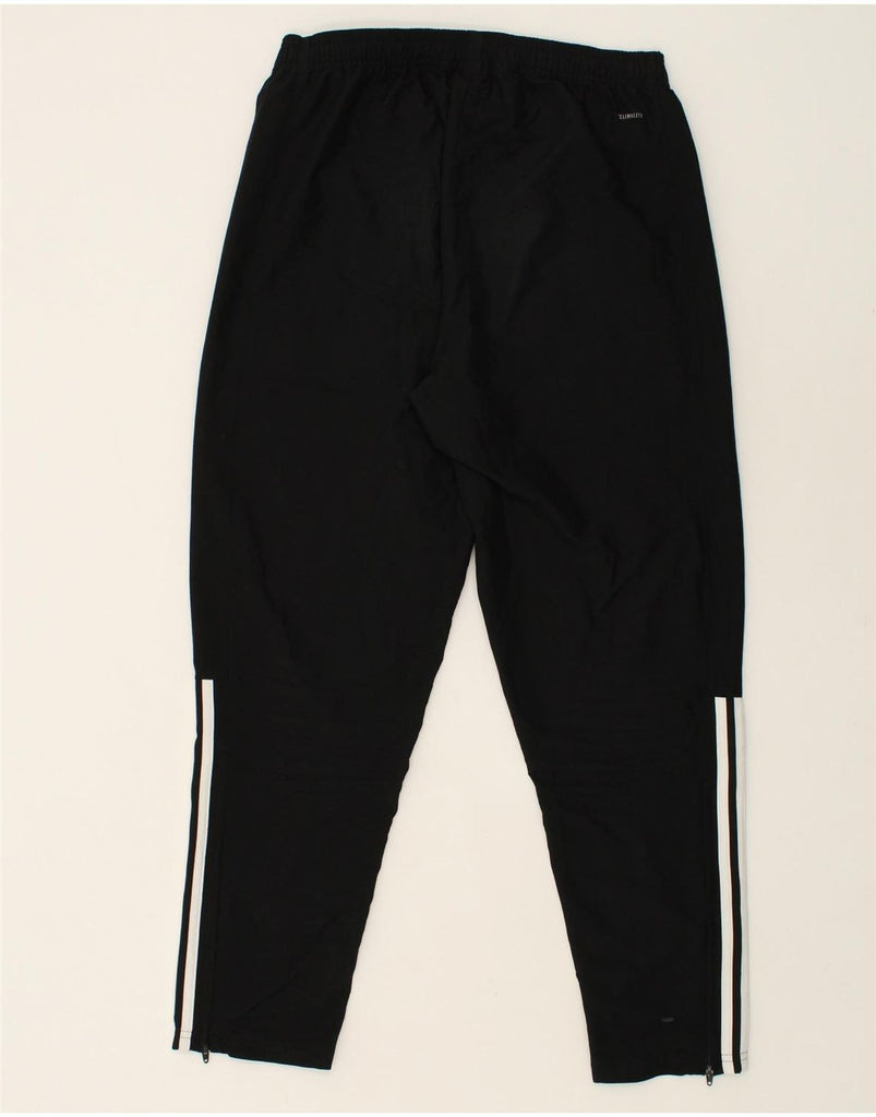 ADIDAS Mens Graphic Tracksuit Trousers Medium Black Polyester | Vintage Adidas | Thrift | Second-Hand Adidas | Used Clothing | Messina Hembry 