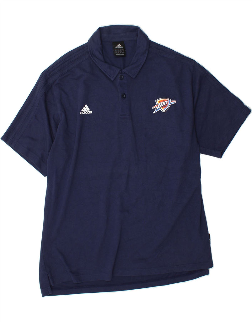 ADIDAS Mens Polo Shirt 2XL Navy Blue Cotton Vintage Adidas and Second-Hand Adidas from Messina Hembry 