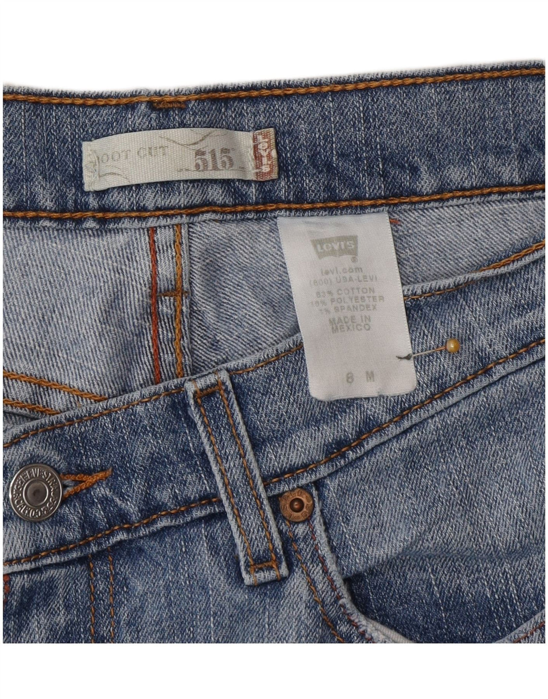 Levi's Womens 515 Bootcut Jeans US 8 Medium W32 L31 Blue Cotton