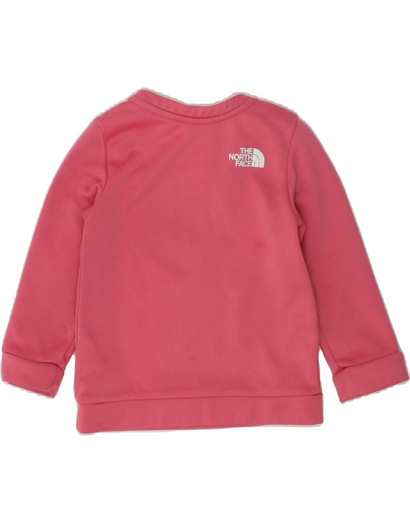 THE NORTH FACE Baby Girls Graphic Sweatshirt Jumper 12-18 Months Pink | Vintage The North Face | Thrift | Second-Hand The North Face | Used Clothing | Messina Hembry 