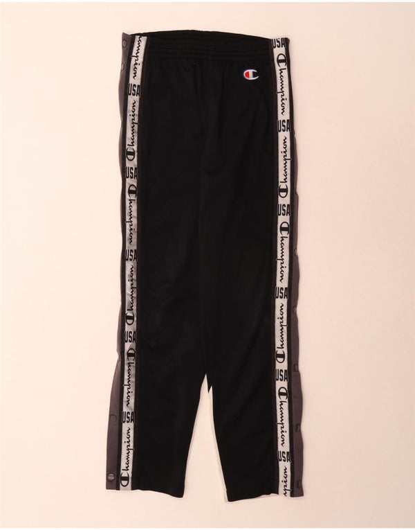 Champion Mens USA Graphic Tracksuit Trousers XS Black Colourblock Sports
