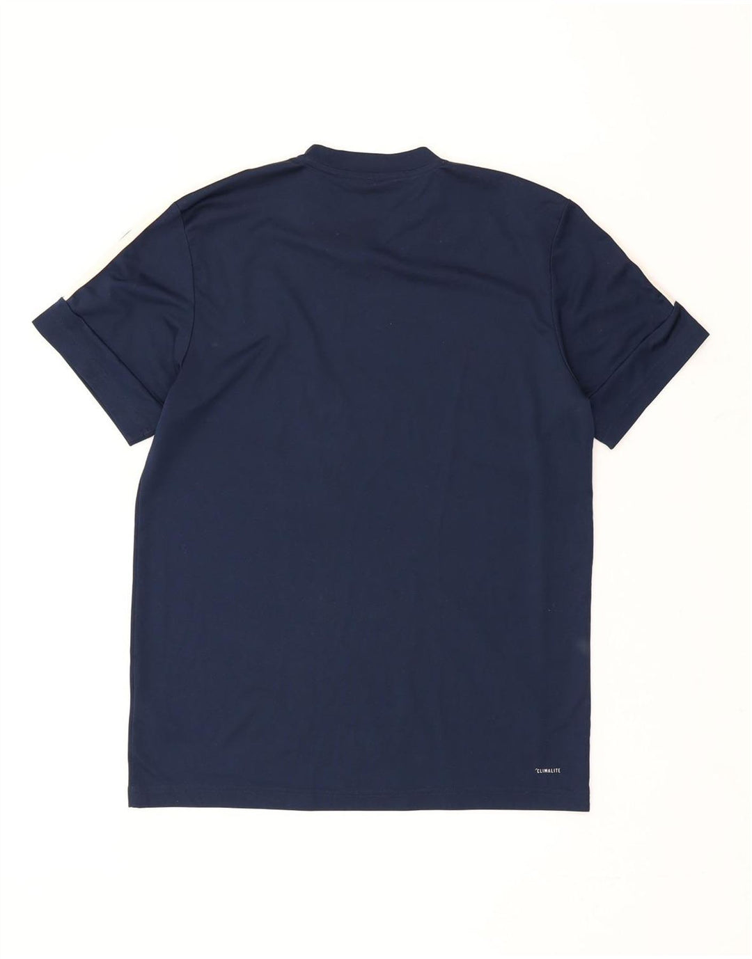 Adidas Mens Graphic T-Shirt Top Medium Navy Blue Polyester