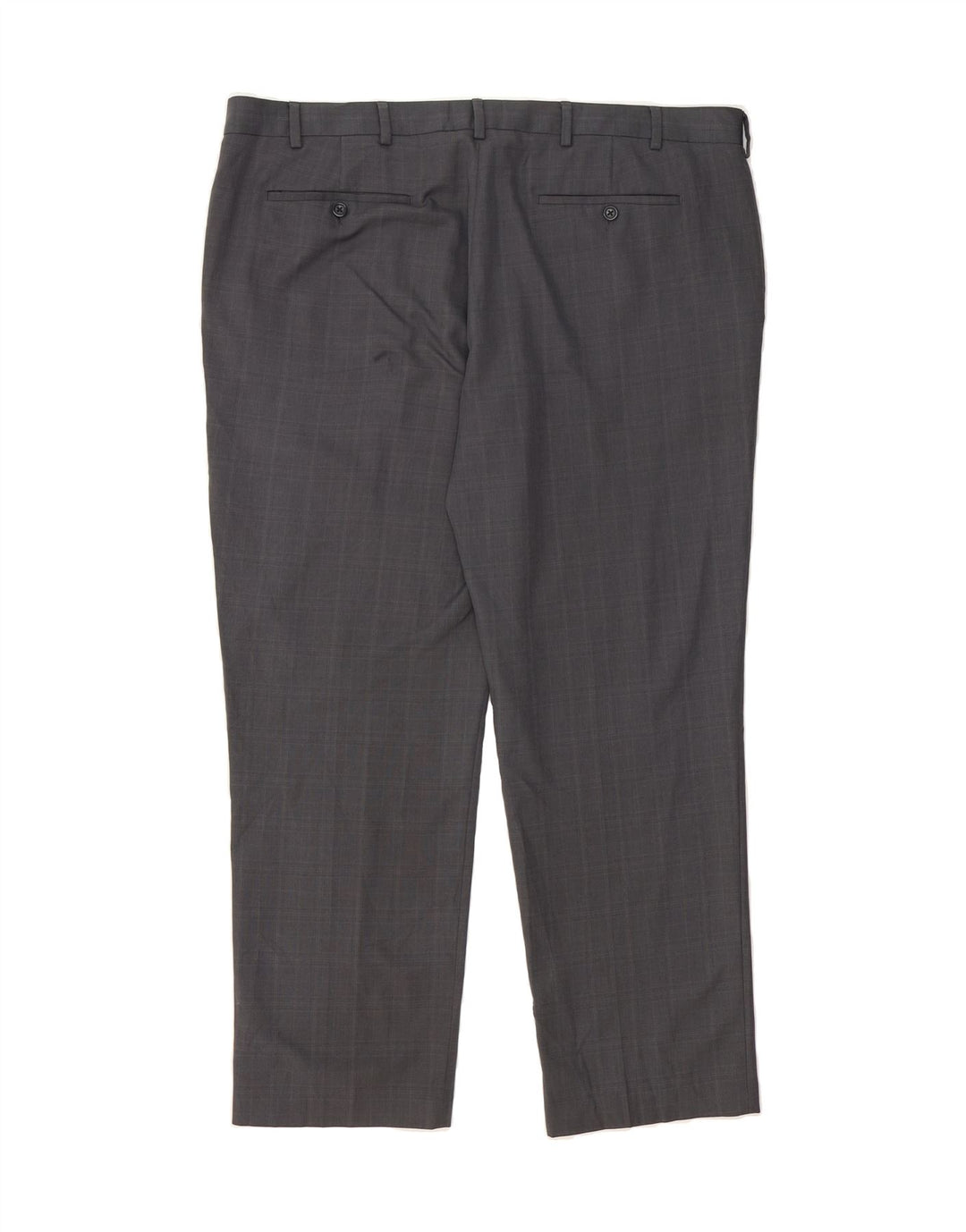 IZOD Mens Straight Chino Trousers W42 L30 Grey Check Polyester Vintage Izod and Second-Hand Izod from Messina Hembry 