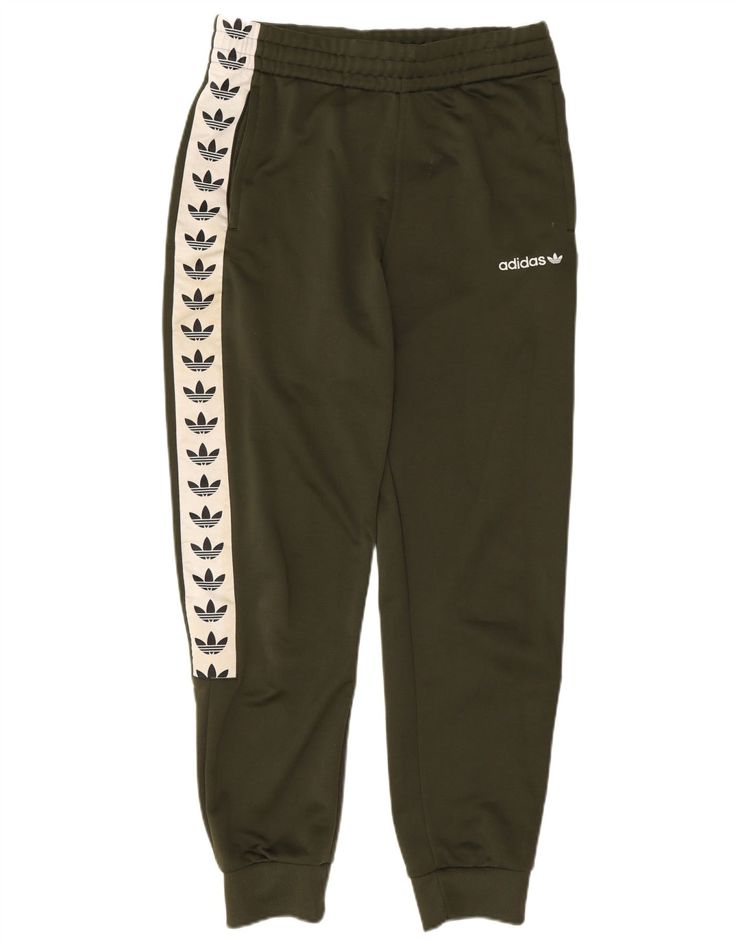 Adidas Mens Graphic Tracksuit Trousers Joggers Medium Khaki Colourblock