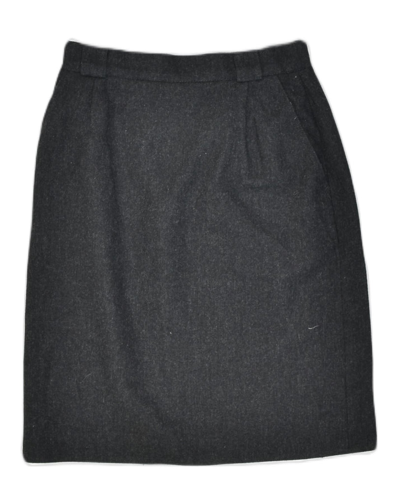 VINTAGE Womens Pencil Skirt IT 38 XS W25 Grey Wool | Vintage | Thrift | Second-Hand | Used Clothing | Messina Hembry 