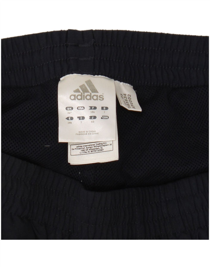 Adidas Mens Tracksuit Trousers Large Navy Blue Polyester
