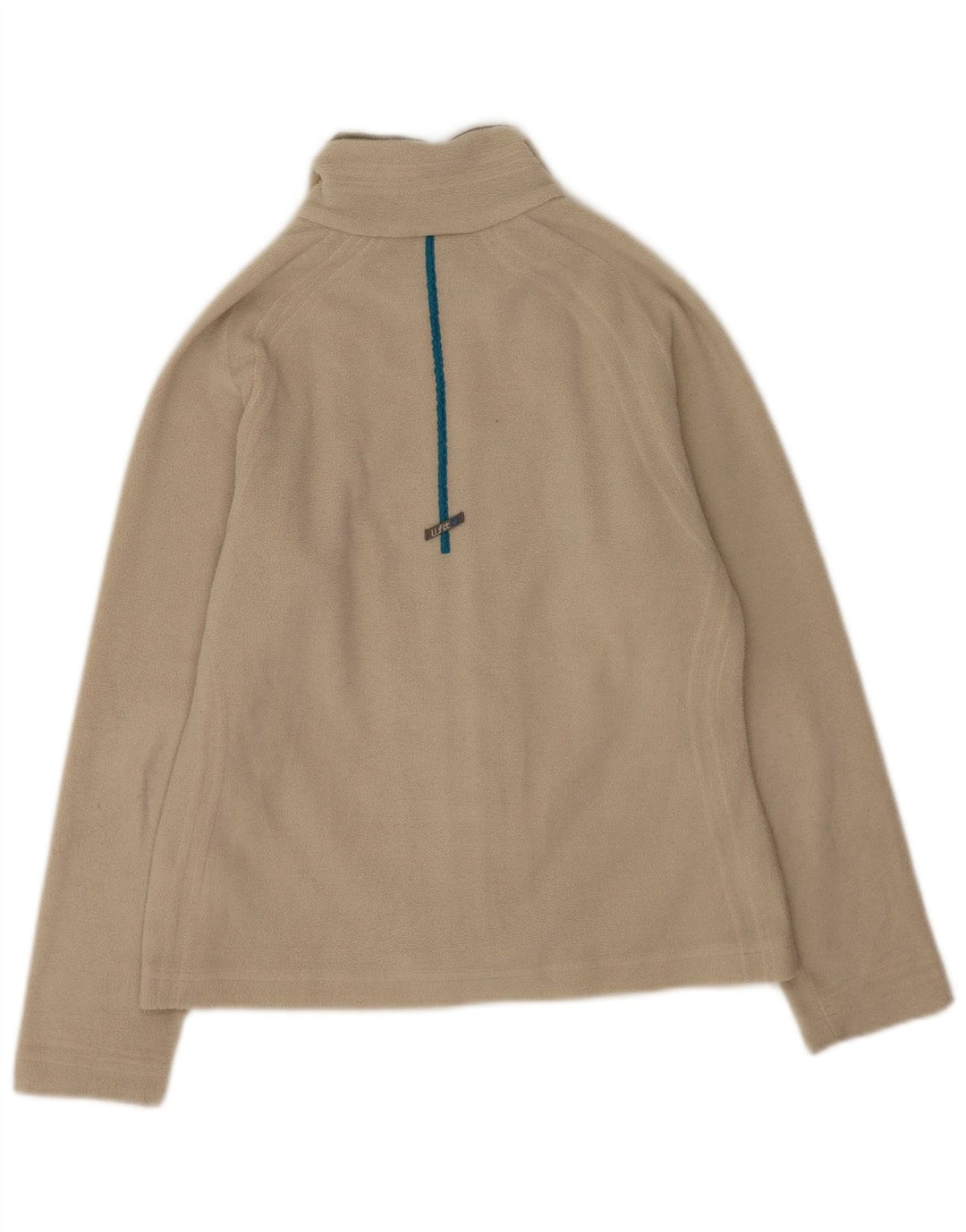 Lotto Womens Fleece Jacket UK 14 Medium Beige Polyester