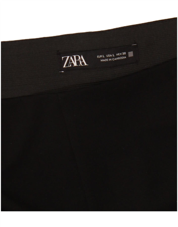 Zara Womens Leggings UK 14 Large  Black