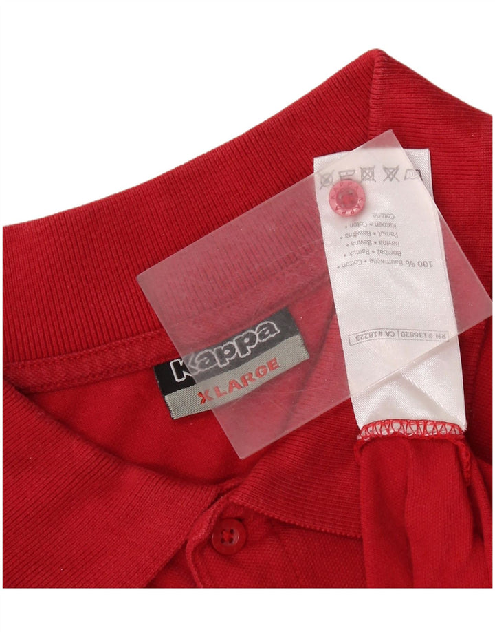 KAPPA Mens Polo Shirt XL Red Cotton