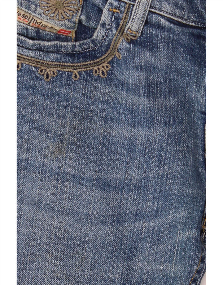 Diesel Womens Liv Slim Jeans W29 L30 Blue Cotton