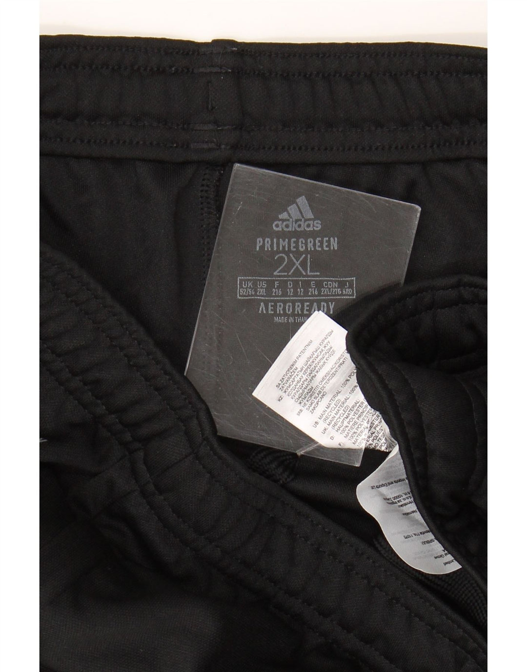 Adidas Mens Aeroready Tracksuit Trousers 2XL  Black Polyester