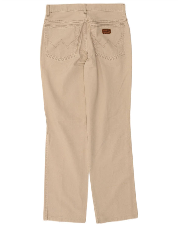 Wrangler Womens Straight Casual Trousers W30 L31 Beige