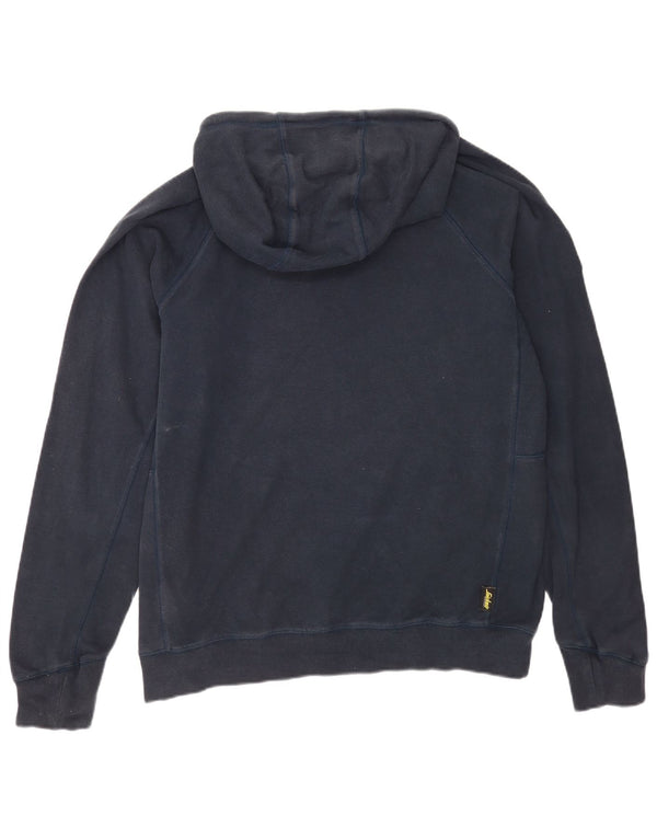 Snickers Mens Graphic Hoodie Jumper XL Navy Blue Cotton