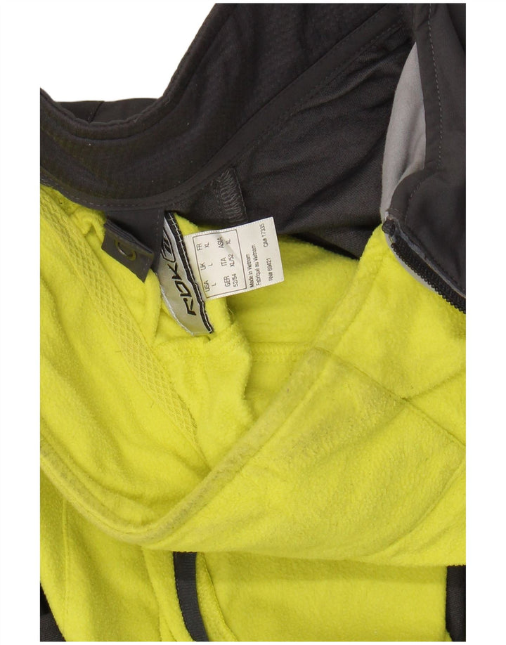 REEBOK Mens Windbreaker Jacket UK 40 Large Grey Colourblock Polyester