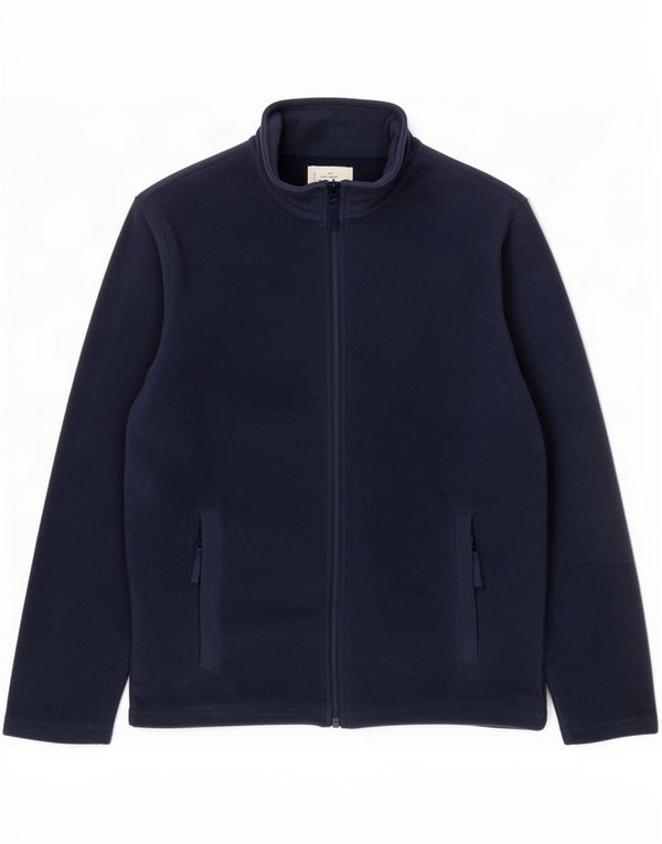 Mountain Warehouse Mens Fleece Jacket UK 36 Small Navy Blue Polyester